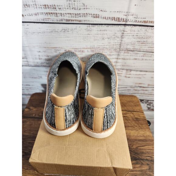 UGG Sammy Black Heather stretch knit/leather slip on sneaker size 7.5 - Picture 4 of 7